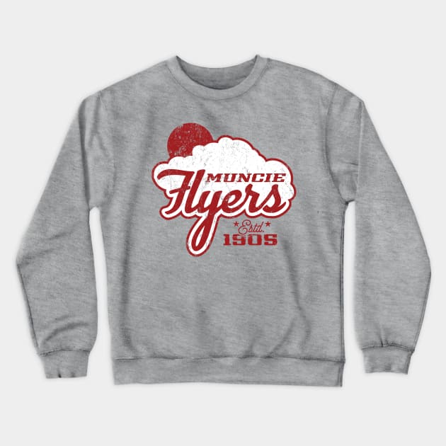 Muncie Flyers Crewneck Sweatshirt by MindsparkCreative